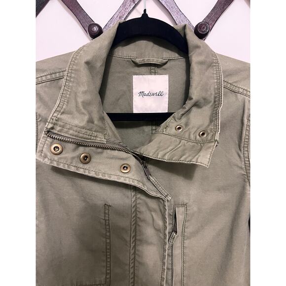 Madewell Oversized Cargo Utility Jacket, Green - Picture 4 of 9